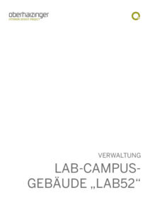 LAB-CAMPUS-GEBÄUDE „LAB52“ Titelblatt
